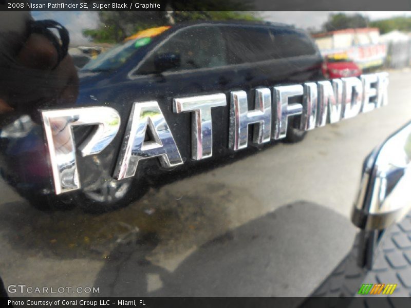 Super Black / Graphite 2008 Nissan Pathfinder SE