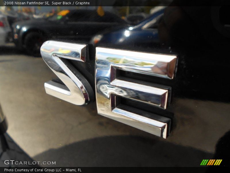 Super Black / Graphite 2008 Nissan Pathfinder SE
