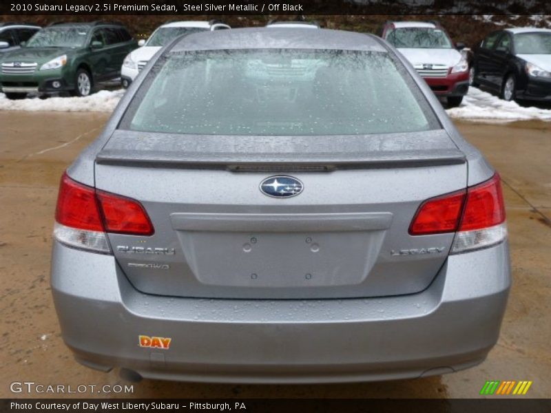 Steel Silver Metallic / Off Black 2010 Subaru Legacy 2.5i Premium Sedan