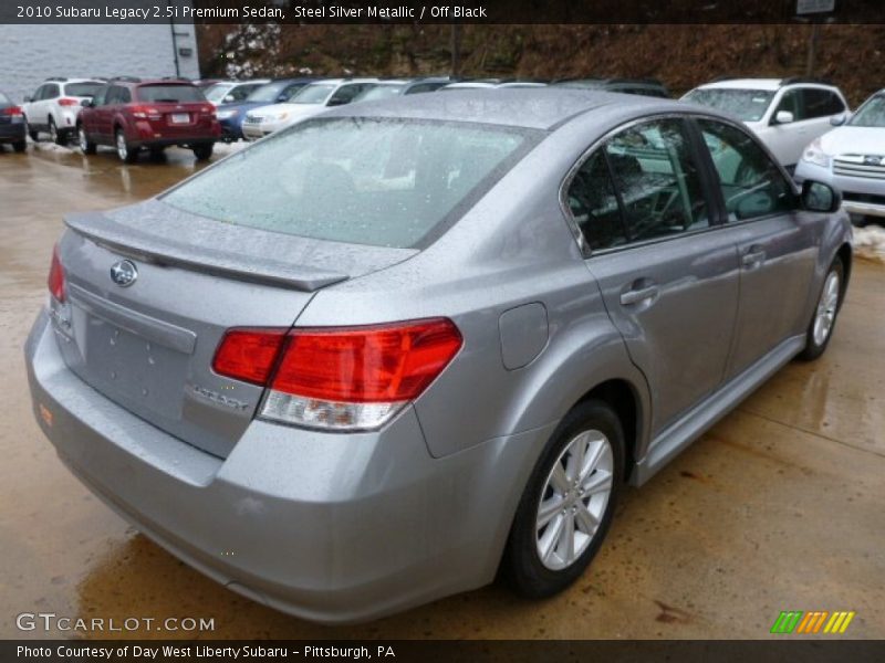 Steel Silver Metallic / Off Black 2010 Subaru Legacy 2.5i Premium Sedan