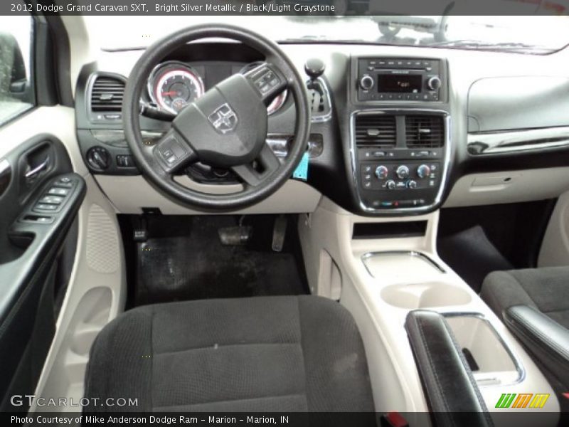 Bright Silver Metallic / Black/Light Graystone 2012 Dodge Grand Caravan SXT