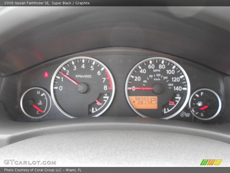 Super Black / Graphite 2008 Nissan Pathfinder SE