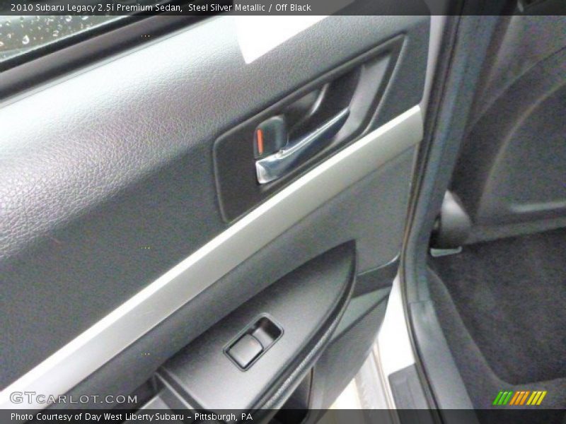 Steel Silver Metallic / Off Black 2010 Subaru Legacy 2.5i Premium Sedan
