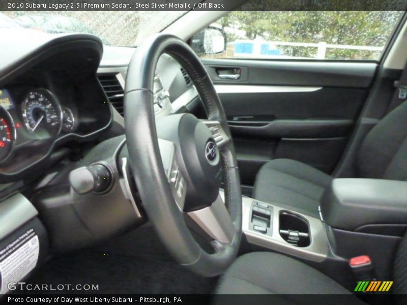 Steel Silver Metallic / Off Black 2010 Subaru Legacy 2.5i Premium Sedan