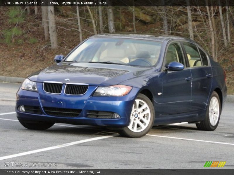 Mystic Blue Metallic / Beige 2006 BMW 3 Series 325i Sedan