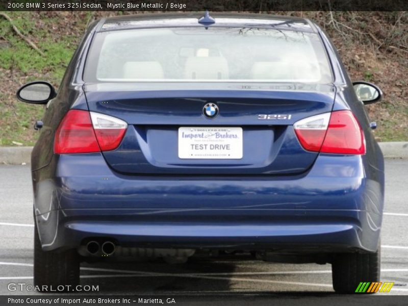 Mystic Blue Metallic / Beige 2006 BMW 3 Series 325i Sedan
