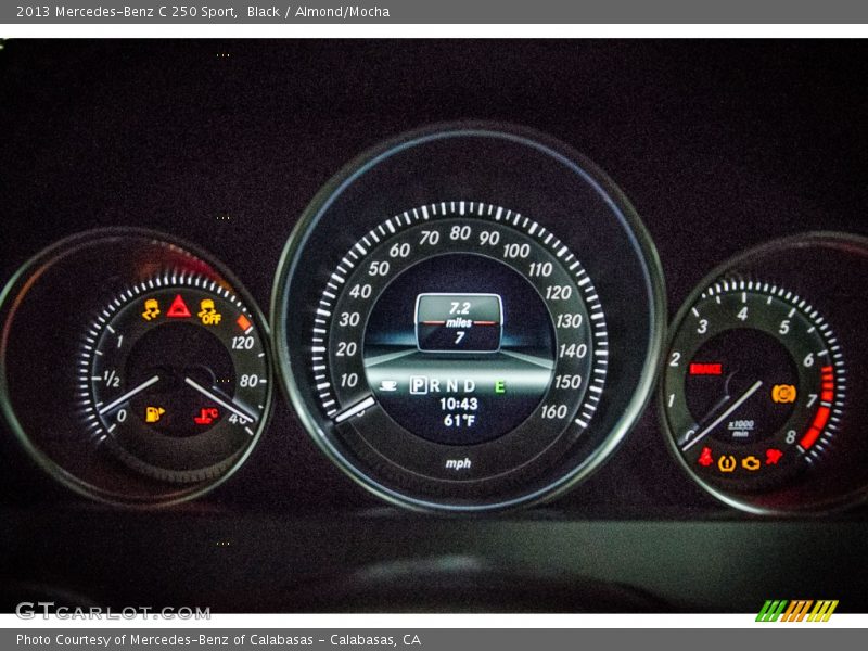 Black / Almond/Mocha 2013 Mercedes-Benz C 250 Sport