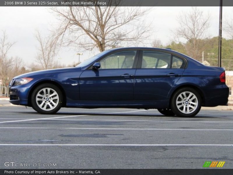 Mystic Blue Metallic / Beige 2006 BMW 3 Series 325i Sedan
