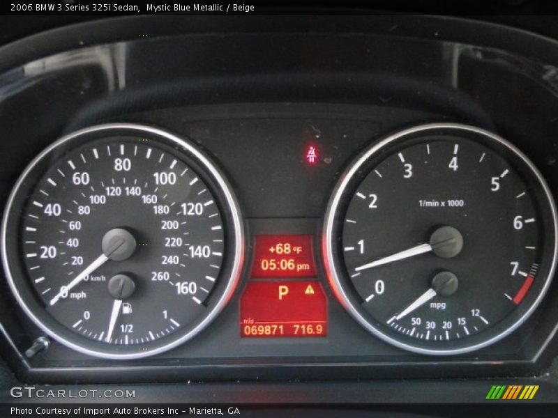 Mystic Blue Metallic / Beige 2006 BMW 3 Series 325i Sedan