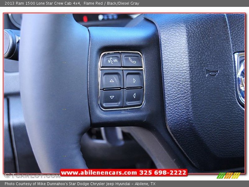 Flame Red / Black/Diesel Gray 2013 Ram 1500 Lone Star Crew Cab 4x4
