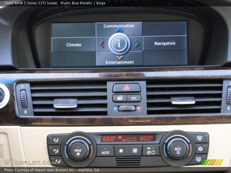 Mystic Blue Metallic / Beige 2006 BMW 3 Series 325i Sedan