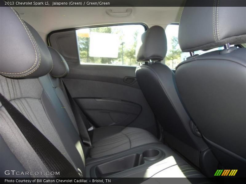 Jalapeno (Green) / Green/Green 2013 Chevrolet Spark LS