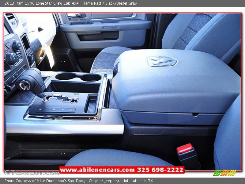 Flame Red / Black/Diesel Gray 2013 Ram 1500 Lone Star Crew Cab 4x4