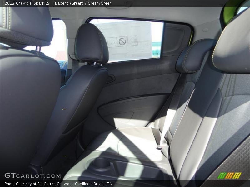Jalapeno (Green) / Green/Green 2013 Chevrolet Spark LS