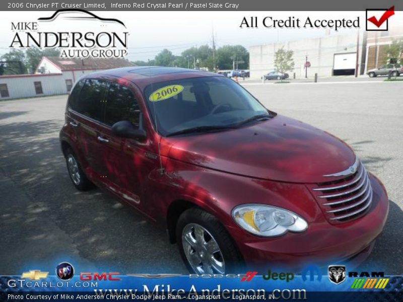 Inferno Red Crystal Pearl / Pastel Slate Gray 2006 Chrysler PT Cruiser Limited