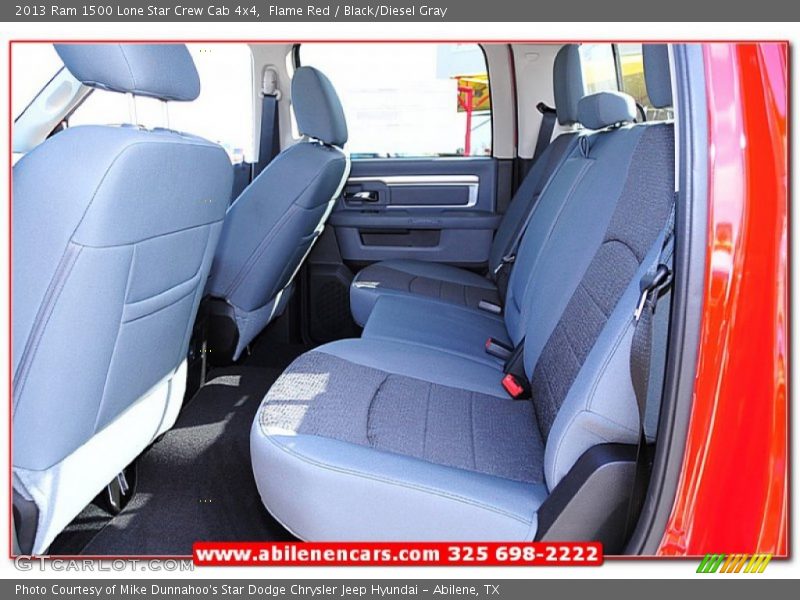 Flame Red / Black/Diesel Gray 2013 Ram 1500 Lone Star Crew Cab 4x4