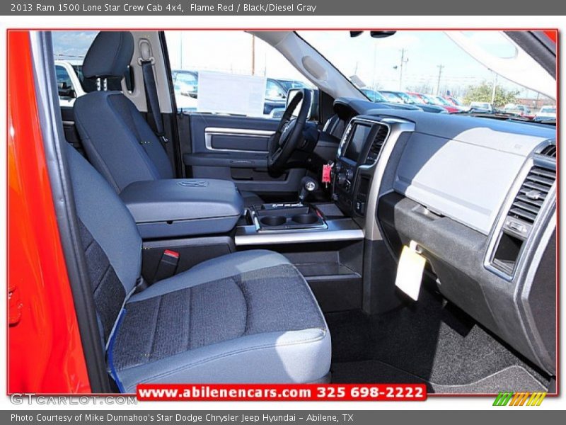 Flame Red / Black/Diesel Gray 2013 Ram 1500 Lone Star Crew Cab 4x4