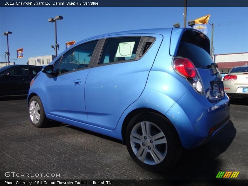 Denim (Blue) / Silver/Blue 2013 Chevrolet Spark LS