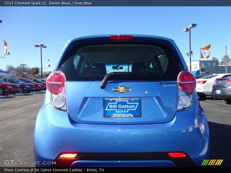 Denim (Blue) / Silver/Blue 2013 Chevrolet Spark LS