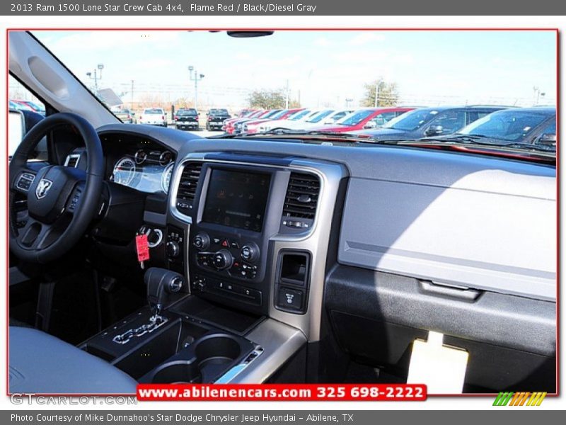 Flame Red / Black/Diesel Gray 2013 Ram 1500 Lone Star Crew Cab 4x4