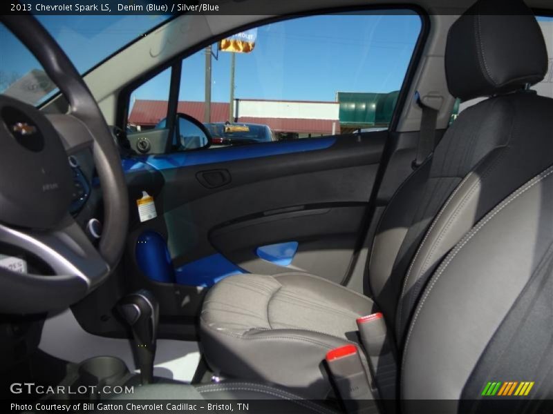 Denim (Blue) / Silver/Blue 2013 Chevrolet Spark LS