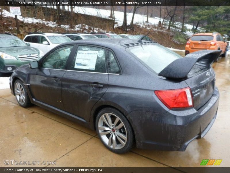 Dark Gray Metallic / STi Black Alcantara/Carbon Black 2013 Subaru Impreza WRX STi 4 Door