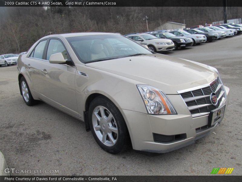 Gold Mist / Cashmere/Cocoa 2009 Cadillac CTS 4 AWD Sedan