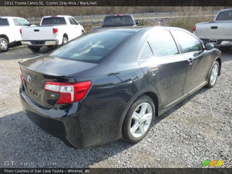 Cosmic Gray Mica / Black/Ash 2012 Toyota Camry SE