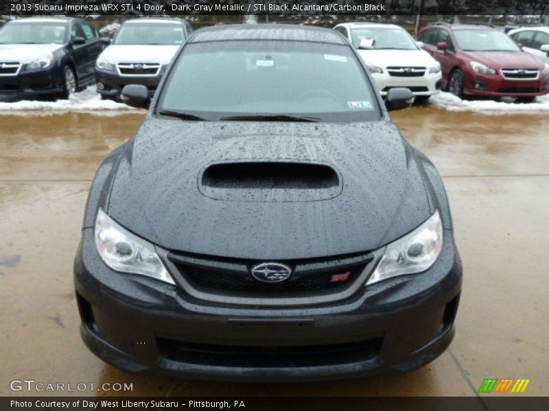 Dark Gray Metallic / STi Black Alcantara/Carbon Black 2013 Subaru Impreza WRX STi 4 Door