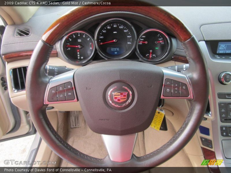 Gold Mist / Cashmere/Cocoa 2009 Cadillac CTS 4 AWD Sedan