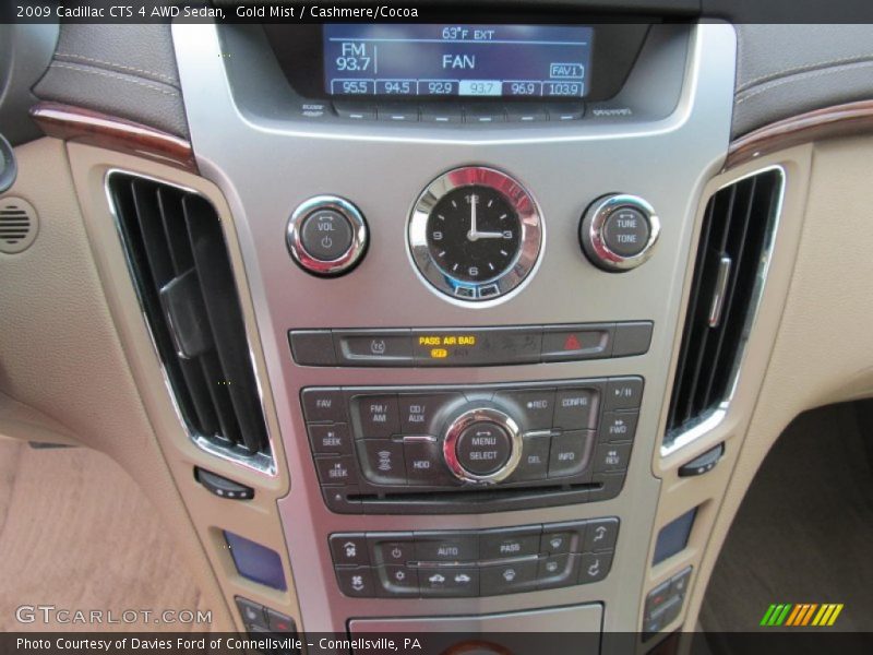 Gold Mist / Cashmere/Cocoa 2009 Cadillac CTS 4 AWD Sedan