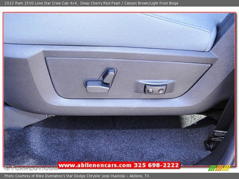 Deep Cherry Red Pearl / Canyon Brown/Light Frost Beige 2013 Ram 1500 Lone Star Crew Cab 4x4