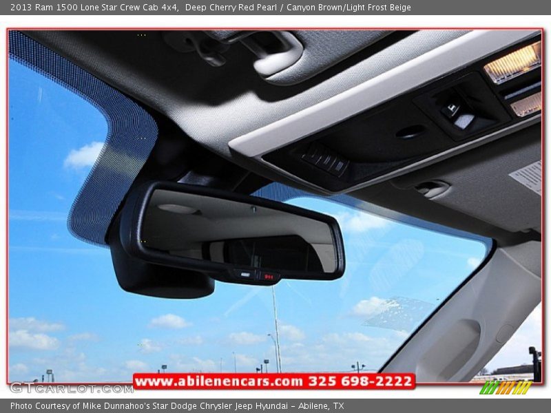 Deep Cherry Red Pearl / Canyon Brown/Light Frost Beige 2013 Ram 1500 Lone Star Crew Cab 4x4