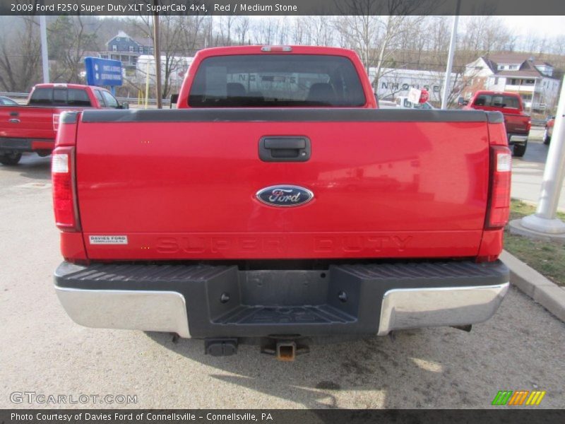 Red / Medium Stone 2009 Ford F250 Super Duty XLT SuperCab 4x4
