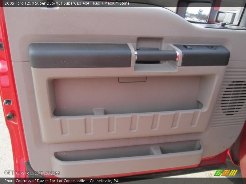 Red / Medium Stone 2009 Ford F250 Super Duty XLT SuperCab 4x4