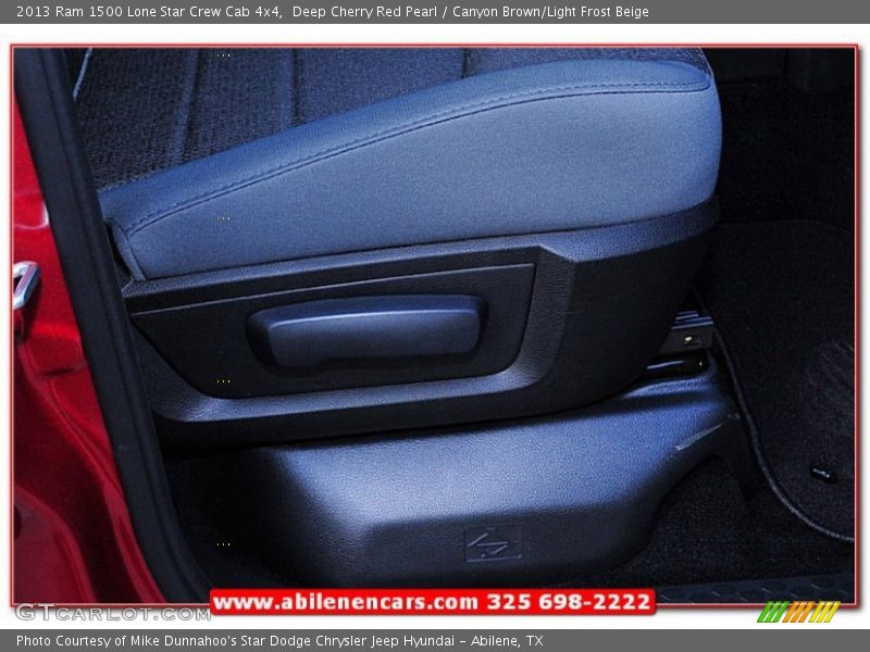 Deep Cherry Red Pearl / Canyon Brown/Light Frost Beige 2013 Ram 1500 Lone Star Crew Cab 4x4