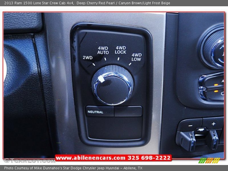 Deep Cherry Red Pearl / Canyon Brown/Light Frost Beige 2013 Ram 1500 Lone Star Crew Cab 4x4