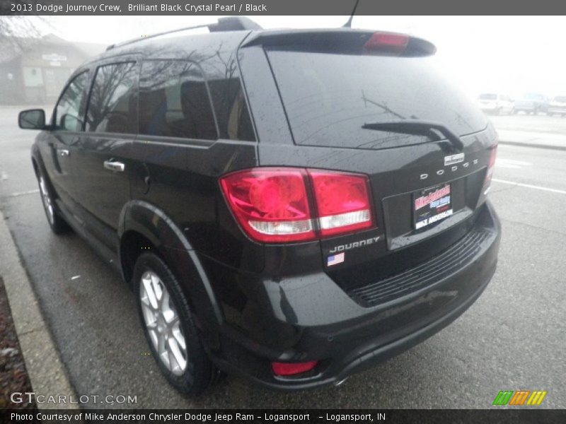 Brilliant Black Crystal Pearl / Black 2013 Dodge Journey Crew