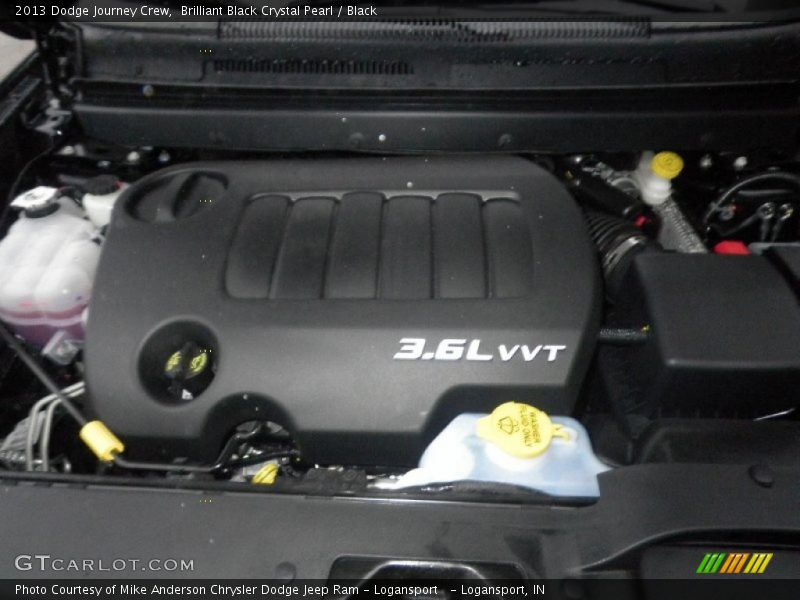 Brilliant Black Crystal Pearl / Black 2013 Dodge Journey Crew