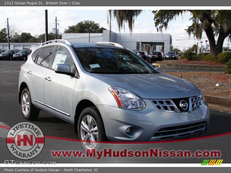 Brilliant Silver / Gray 2013 Nissan Rogue SV