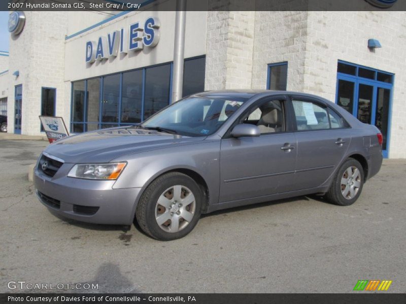 Steel Gray / Gray 2007 Hyundai Sonata GLS