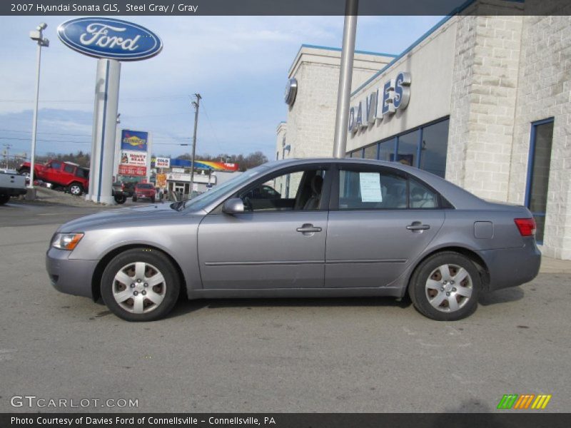 Steel Gray / Gray 2007 Hyundai Sonata GLS