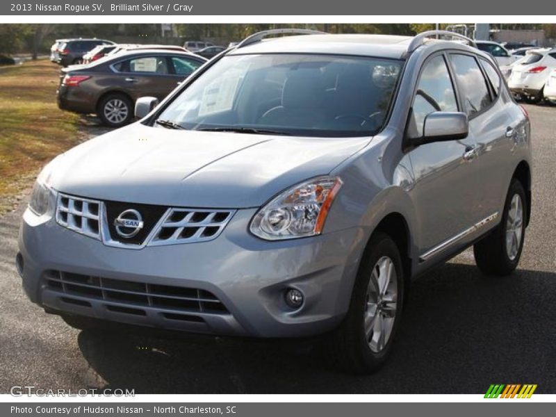 Brilliant Silver / Gray 2013 Nissan Rogue SV