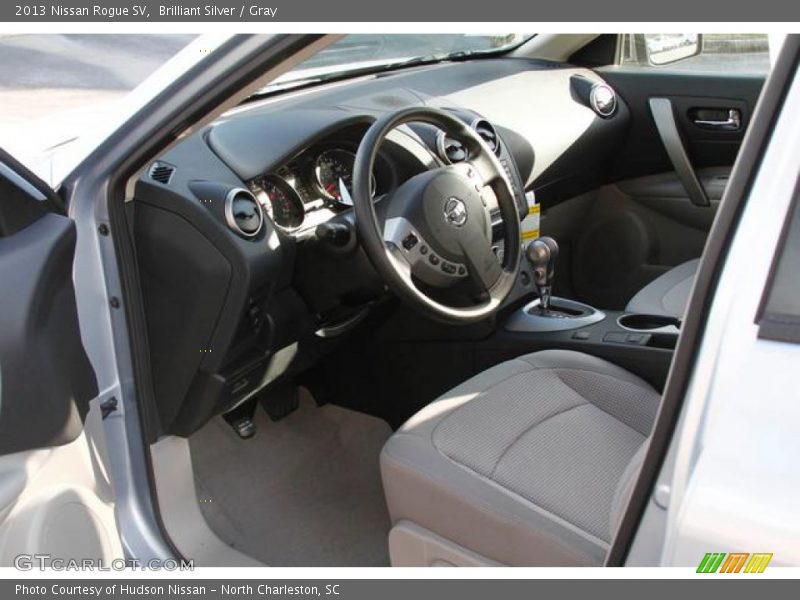 Brilliant Silver / Gray 2013 Nissan Rogue SV