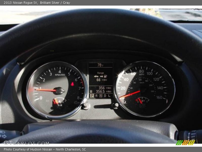 Brilliant Silver / Gray 2013 Nissan Rogue SV