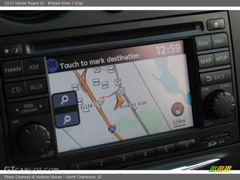 Brilliant Silver / Gray 2013 Nissan Rogue SV