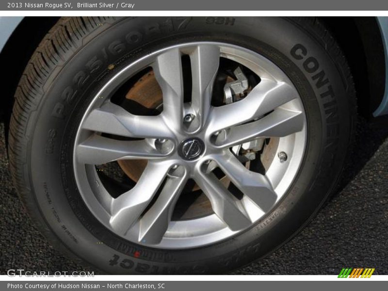 Brilliant Silver / Gray 2013 Nissan Rogue SV