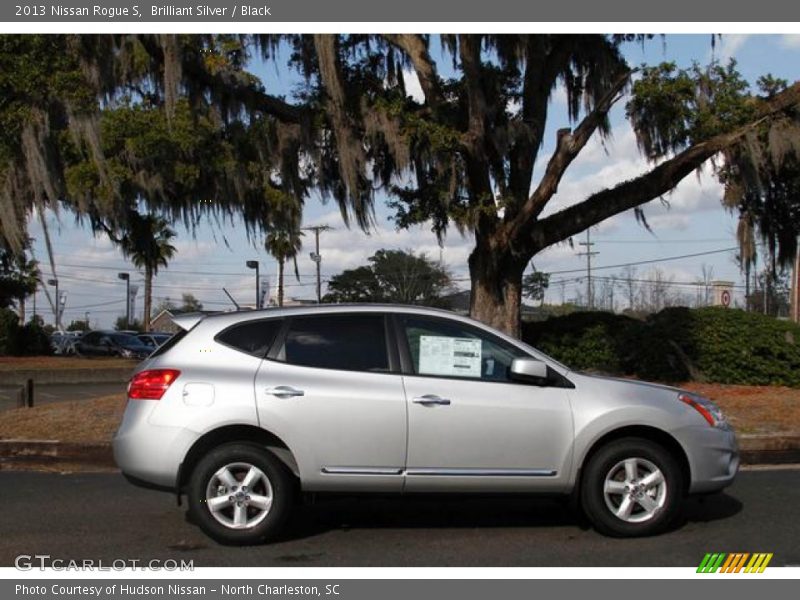Brilliant Silver / Black 2013 Nissan Rogue S