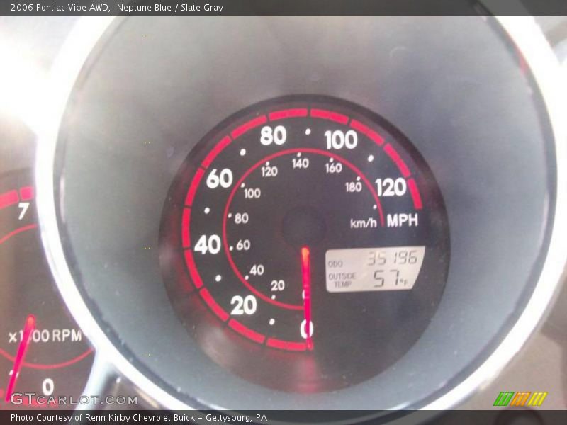 Neptune Blue / Slate Gray 2006 Pontiac Vibe AWD