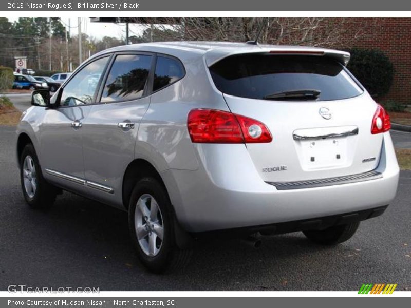 Brilliant Silver / Black 2013 Nissan Rogue S
